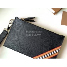 Burberry Printed Grain Leather Handbag