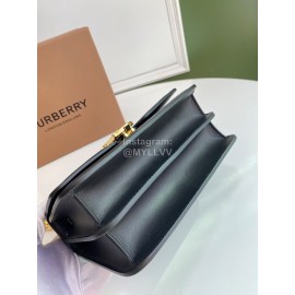 Burberry Sheepskin Buckle Gold Chain Bag Black