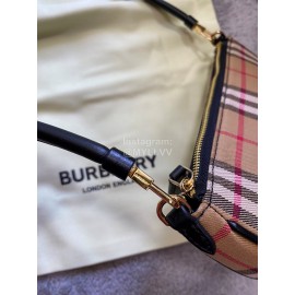 Burberry Vintage Check Leather Shoulder Bag