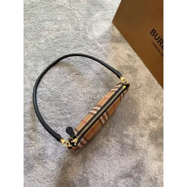 Burberry Vintage Check Leather Shoulder Bag