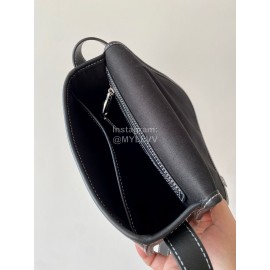 Burberry Vintage Plaid Leather Saddle Bag