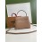 Burberry Grain Leather Handbag Messenger Bag Apricot