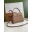 Burberry Grain Leather Handbag Messenger Bag Apricot