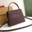 Burberry Grain Leather Handbag Messenger Bag Purple