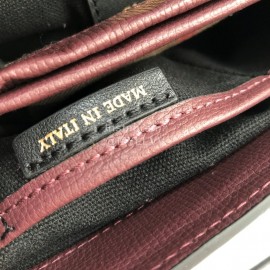 Burberry Grain Leather Handbag Messenger Bag Purple