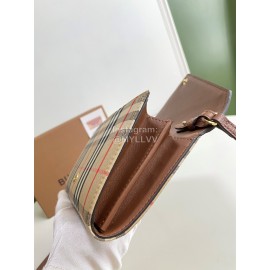 Burberry Vintage Plaid Leather Envelope Crossbody Bag