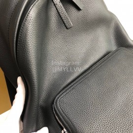 Burberry Black Leather Leisure Backpack
