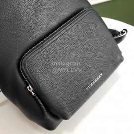 Burberry Black Leather Leisure Backpack