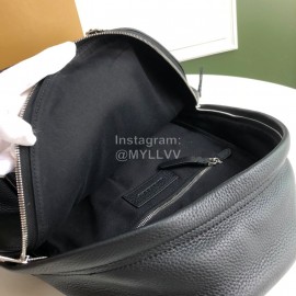 Burberry Black Leather Leisure Backpack