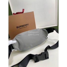 Burberry Grey Nylon Waist Bag Chest Bag