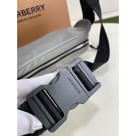 Burberry Grey Nylon Waist Bag Chest Bag