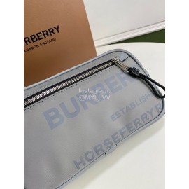 Burberry Grey Nylon Waist Bag Chest Bag