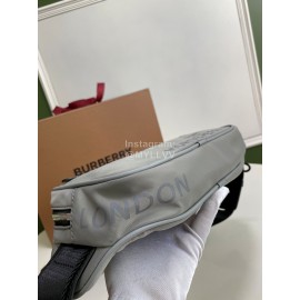 Burberry Grey Nylon Waist Bag Chest Bag