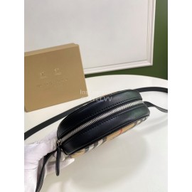 Burberry Retro Checkered Round Messenger Bag