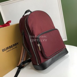 Burberry Fashion Wine Red Backpack