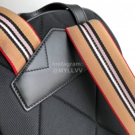 Burberry Fashion Wine Red Backpack