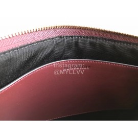 Burberry Classic Handbag For Men And Women Purplish Red