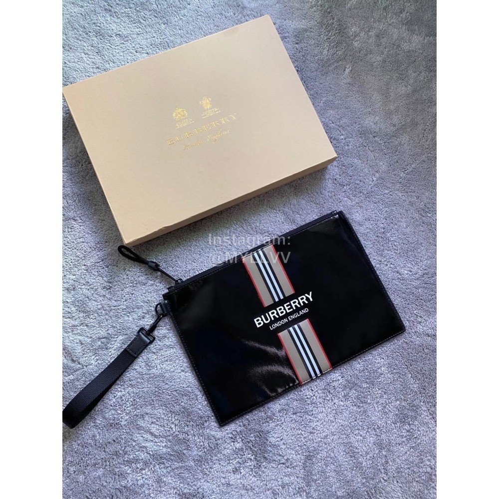 Burberry Fashion Bright Canvas Handbag For Men