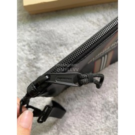 Burberry Fashion Bright Canvas Handbag For Men