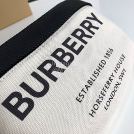 Burberry Bright Print Canvas White Waist Pack Chest Pack