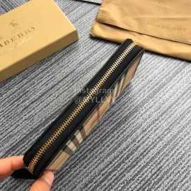Burberry Classic Plaid Zipper Long Wallet Brown