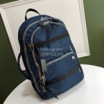 Burberry Fashion Nylon Leisure Backpack Blue