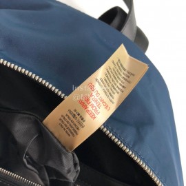 Burberry Fashion Nylon Leisure Backpack Blue