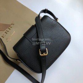 Burberry Small Grain Leather Messenger Bag For Women Black