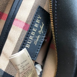 Burberry Small Grain Leather Messenger Bag For Women Black