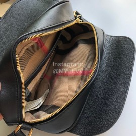 Burberry Small Grain Leather Messenger Bag For Women Black