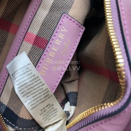 Burberry Small Grain Leather Messenger Bag For Women Purple