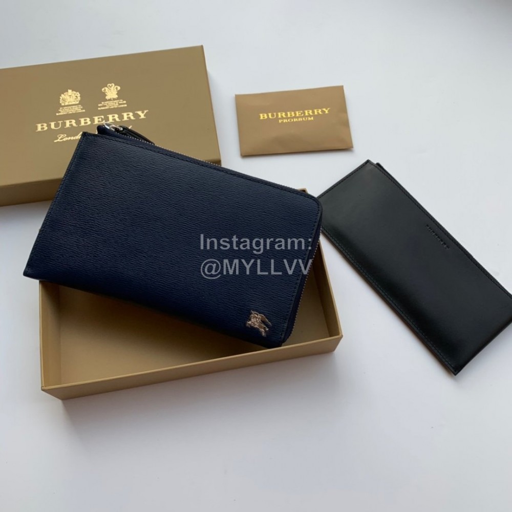 Burberry Simple Water Ripple Handbag Blue