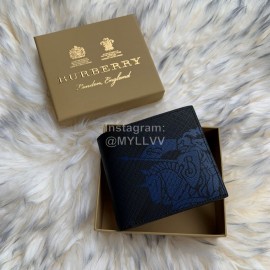 Burberry New Printed Short Two Fold Wallet