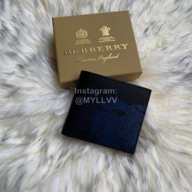 Burberry New Printed Short Two Fold Wallet