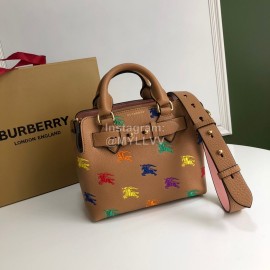 Burberry Brown Leather Vintage Handbag