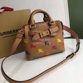 Burberry Brown Leather Vintage Handbag