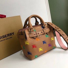 Burberry Brown Leather Vintage Handbag