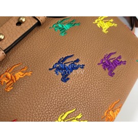 Burberry Brown Leather Vintage Handbag