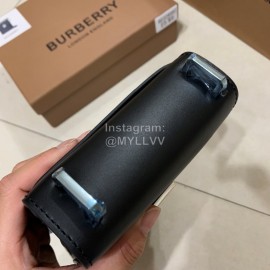 Burberry Black Leather Mini Crossbody Bag