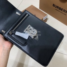 Burberry Black Leather Mini Crossbody Bag