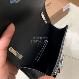Burberry Black Leather Mini Crossbody Bag