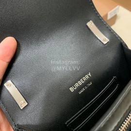 Burberry Black Leather Mini Crossbody Bag