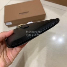 Burberry Simple Black Leather Card Bag