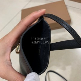 Burberry Simple Black Leather Card Bag