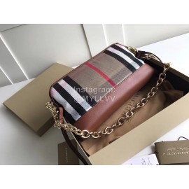 Burberry Fashion Plaid Handbag Chain Bag