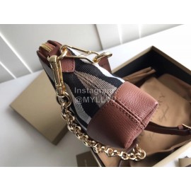 Burberry Fashion Plaid Handbag Chain Bag