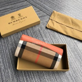 Burberry Fashion Orange Flip Long Wallet