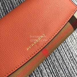 Burberry Fashion Orange Flip Long Wallet