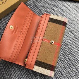 Burberry Fashion Orange Flip Long Wallet