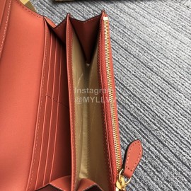 Burberry Fashion Orange Flip Long Wallet